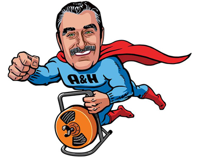 A&H Plumbing Caricature